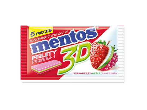 Mentos 3D Strawberry	